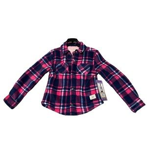 Girls weatherproof flannel sweater and tshirt